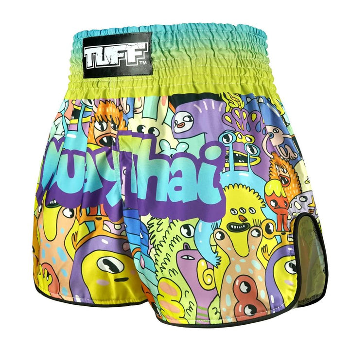 TUFF Kids Muay Thai Shorts We Come In Peace-TUFF Sport