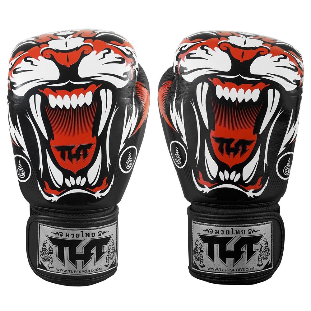 handschuhe tiger TUFF Black Tiger Muay Thai Handschuhe – Thai-Boxausrüstung – Fight Equipment UK