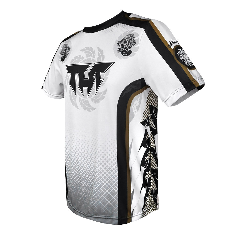 TUFF T-Shirt White Rowel With Double Hanuman Head-TUFF Sport