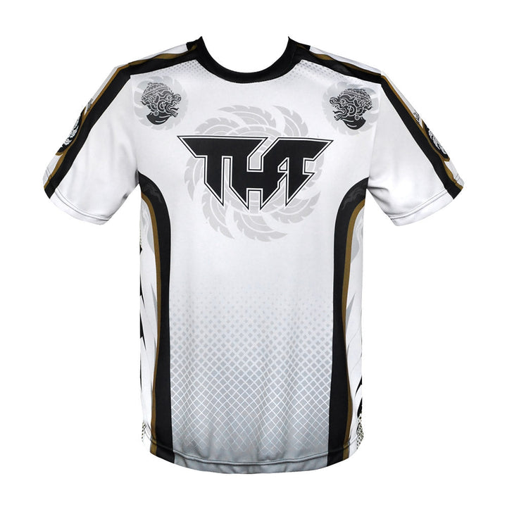 TUFF T-Shirt White Rowel With Double Hanuman Head-TUFF Sport