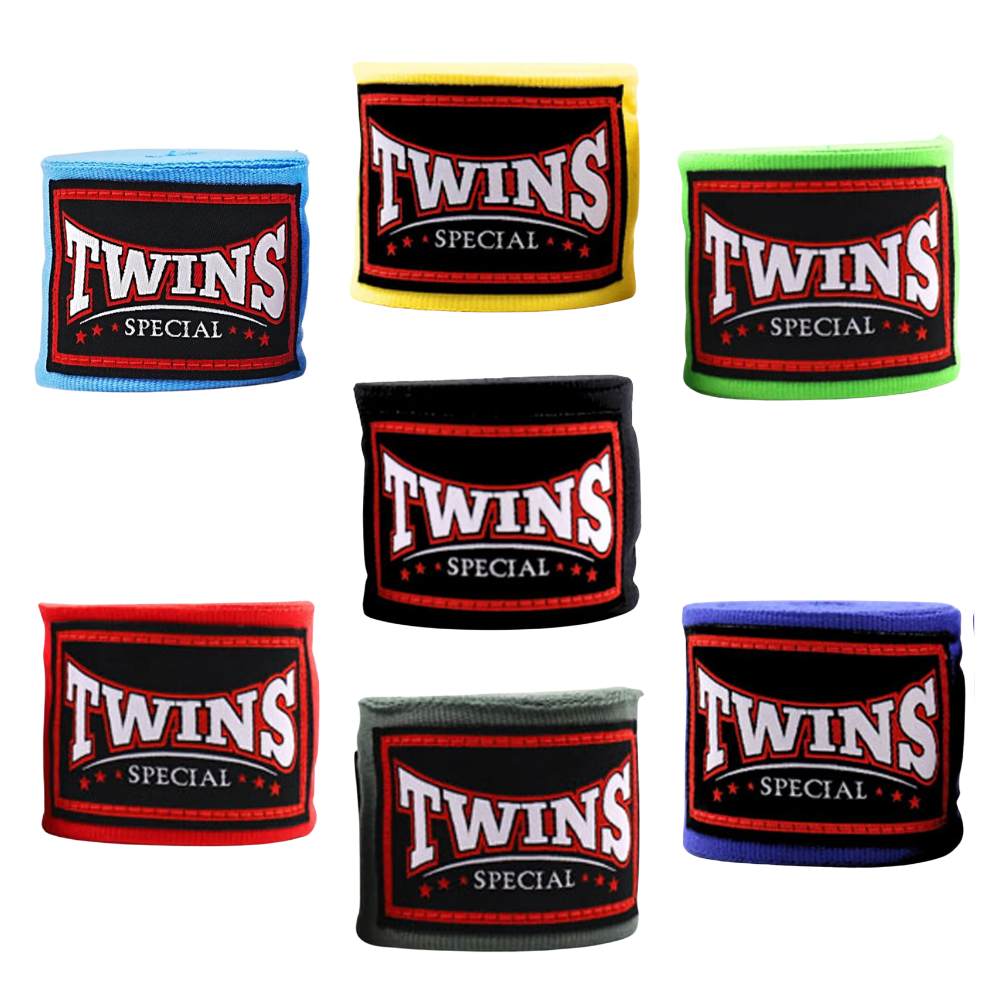 Twins 4.5m Elasticated Hand Wraps-Twins