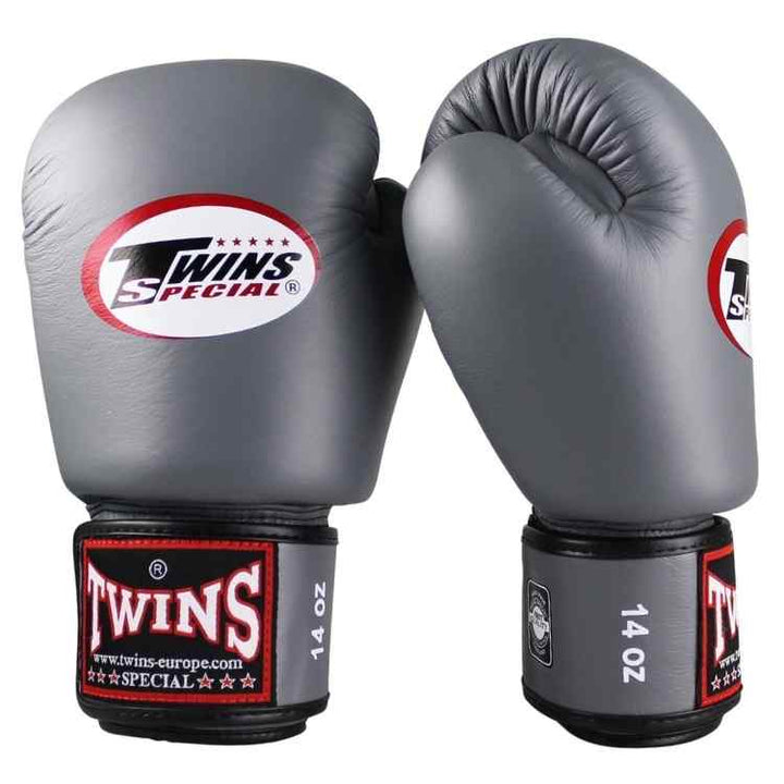 Twins Boxing Gloves - Grey-FEUK