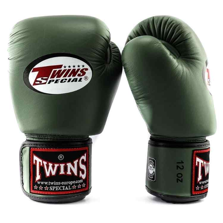 Twins Boxing Gloves - Olive Green-FEUK