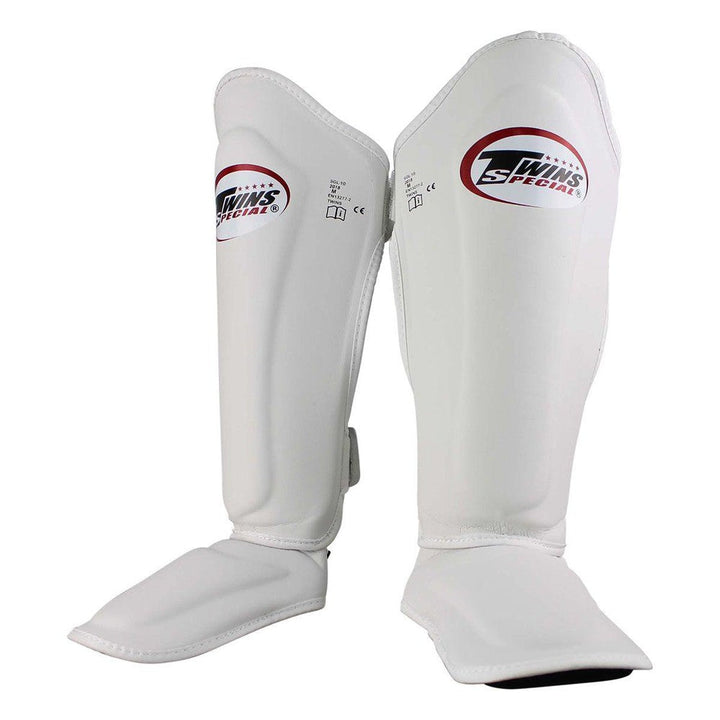 Twins Double Padded Shin Guards - White