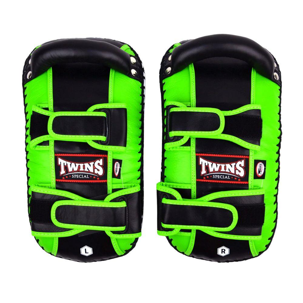 Twins Standard Curved Kick Pads - Green-Twins