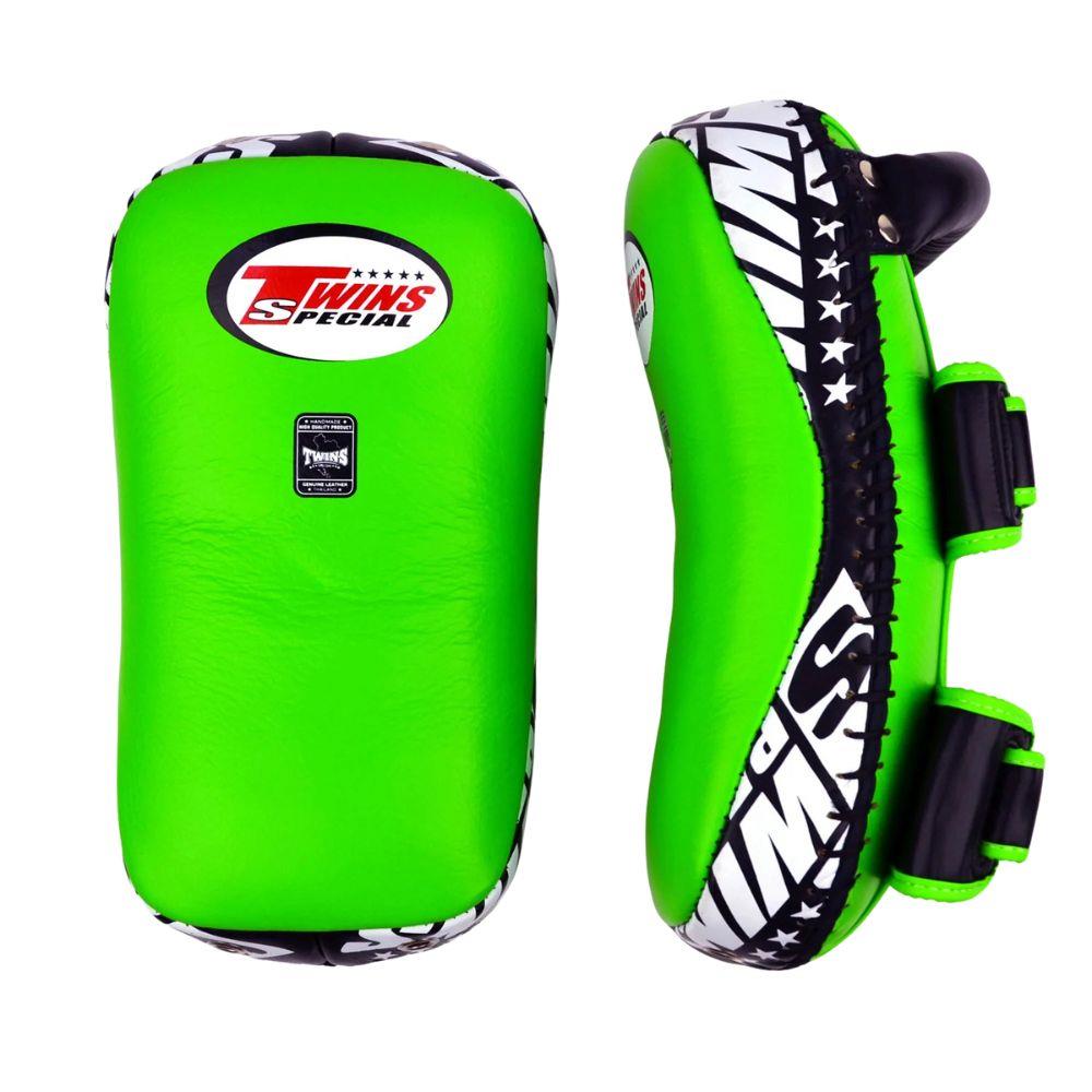 Twins Standard Curved Kick Pads - Green-Twins