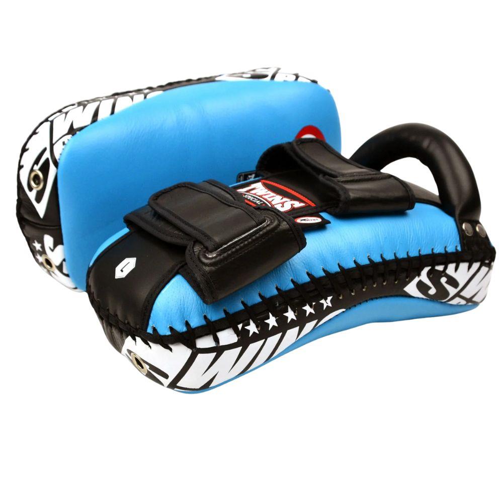 Twins Standard Curved Kick Pads - Light Blue-Twins