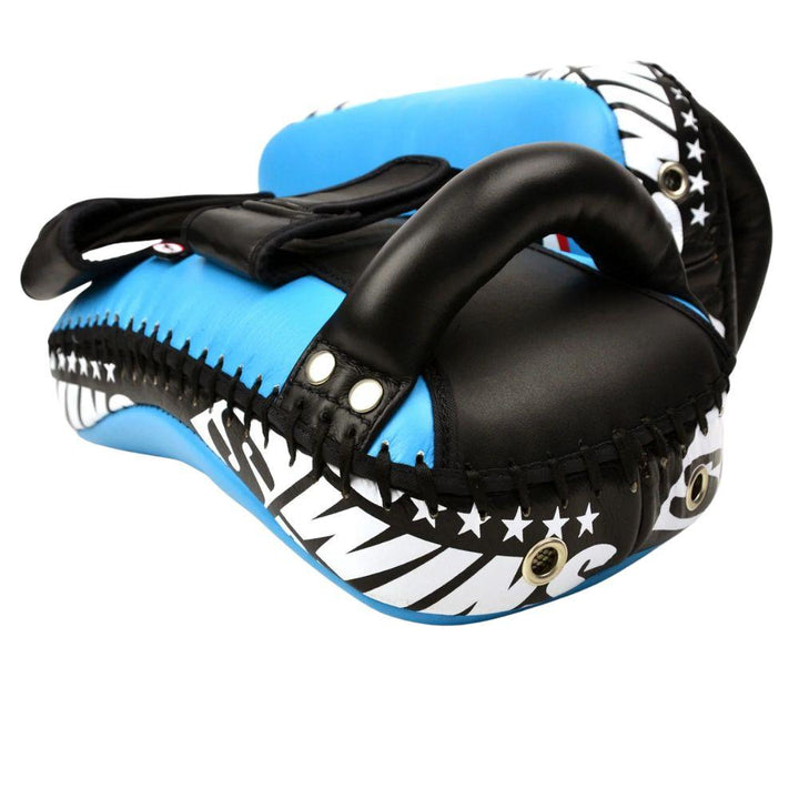 Twins Standard Curved Kick Pads - Light Blue-Twins