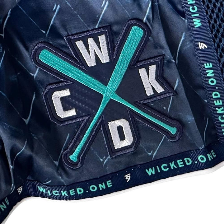 Wicked One Cage Muay Thai Shorts - Navy-Wicked1
