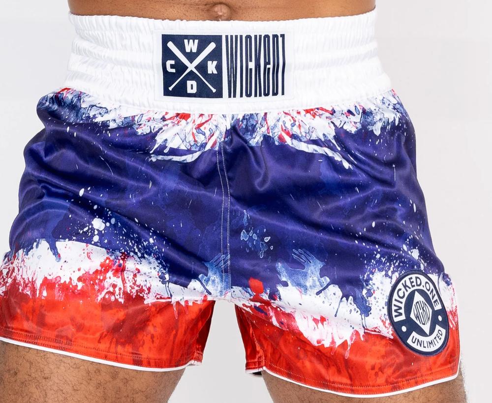 Wicked One Thai Flag Muay Thai Shorts-Wicked1