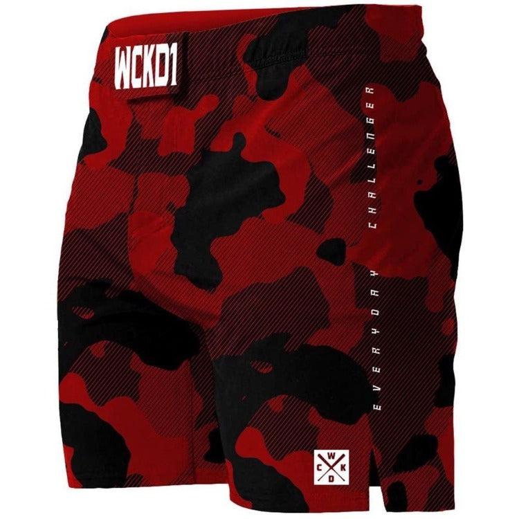 Wicked1 Cloze MMA Shorts - Red Camo